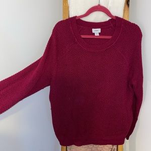 Bright, waffle knit sweater